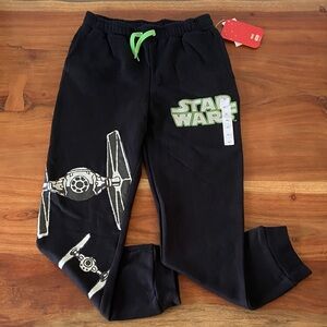 Star Wars boys black graphic sweatpant jogger casual pant Disney 100 kids xl